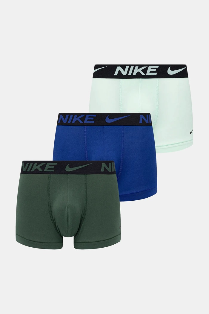 Boxerky Nike 3-pak pletenina zelená 0000KE1156.MM