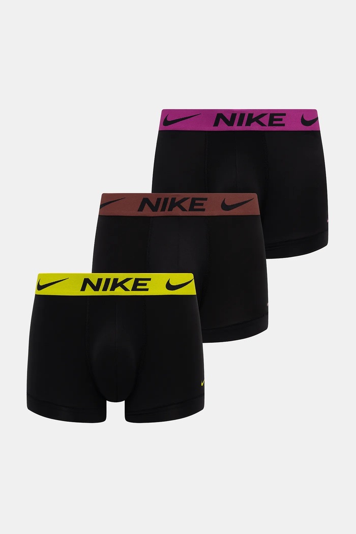 Μποξεράκια Nike 3-pack εφαρμοστό σορτς μπόξερ μαύρο 0000KE1156.MM