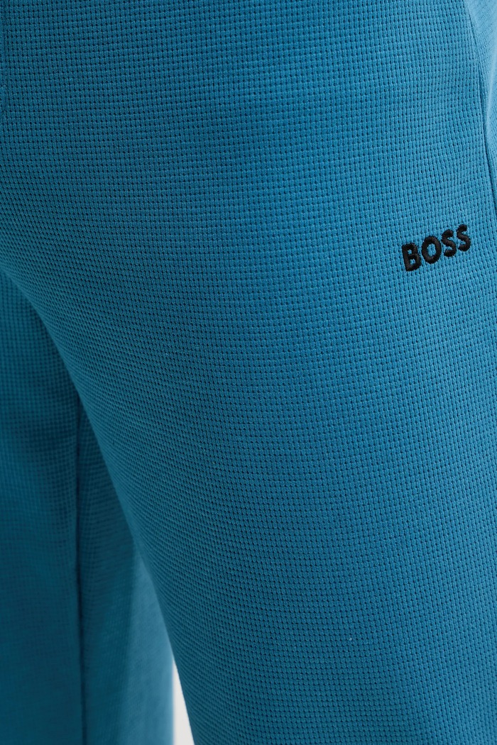 Спортивні штани BOSS Waffle Pants блакитний 50535877