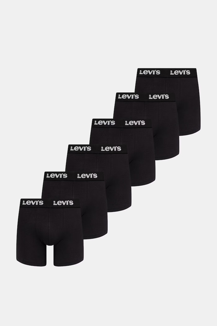Levi's boxeri bărbați bumbac cu elastan pachet de 6 negru 37149.1221
