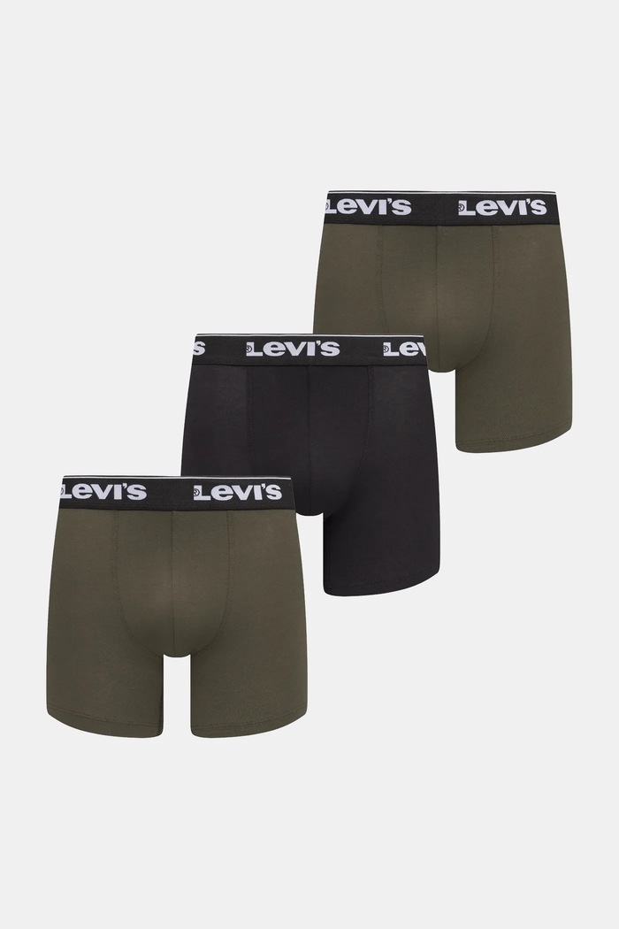 Boxerky Levi's 3-pak potlač zelená 37149.1202