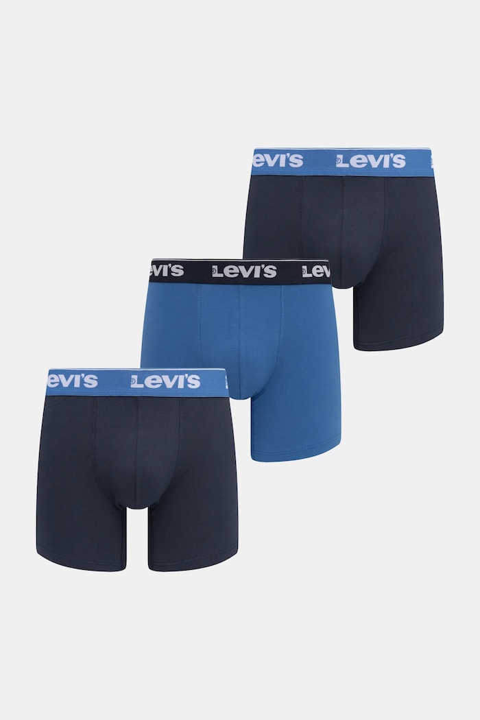 Levi's boxeri 3-pack boxeri deschisi albastru 37149.1205
