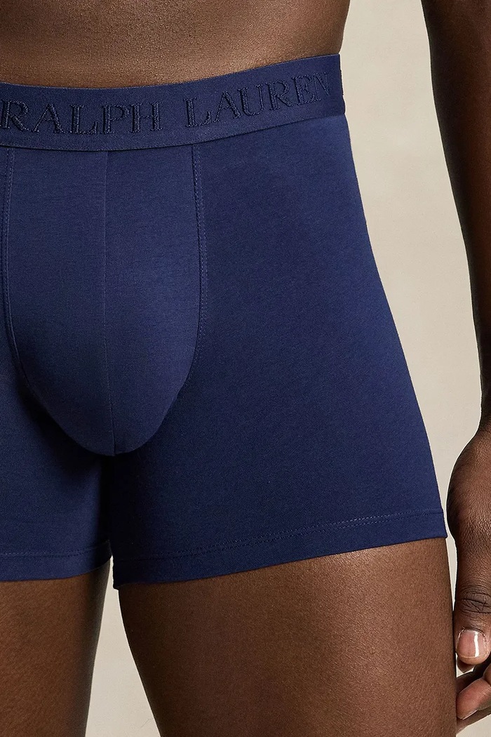 Polo Ralph Lauren bokserki męskie bawełniane z elastanem 3-pack granatowy 714966105
