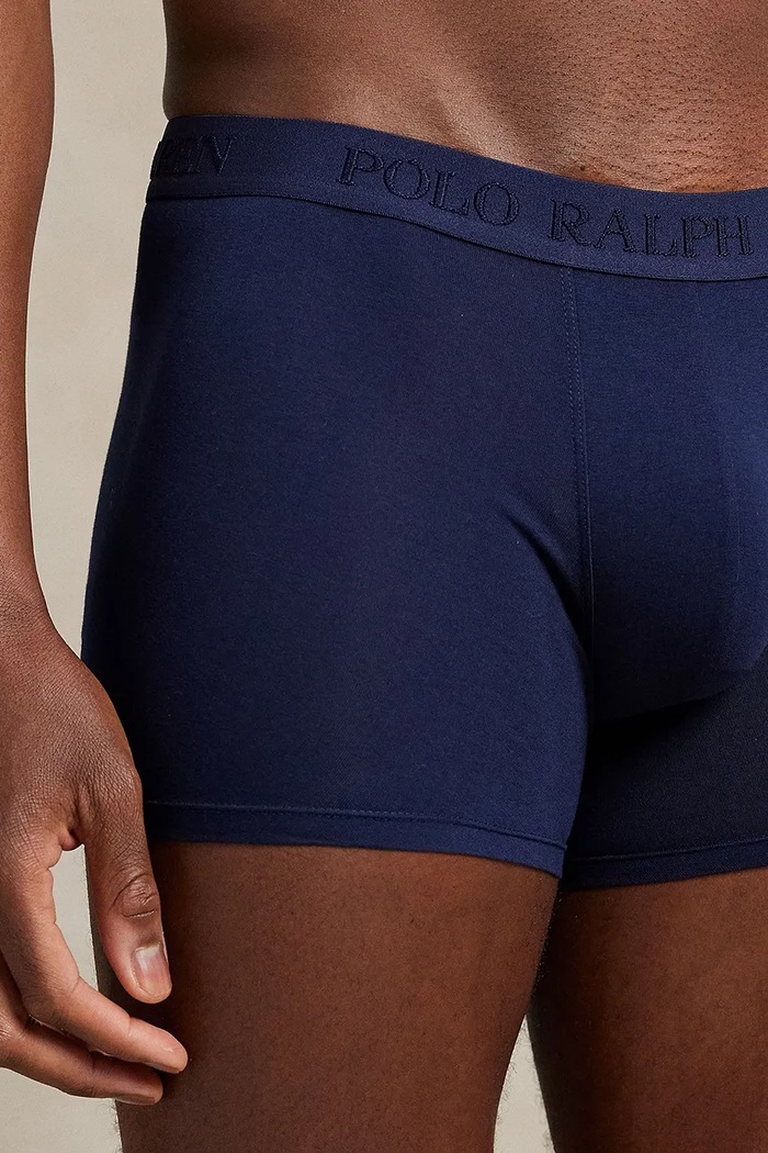 Polo Ralph Lauren boxer con cotone pacco da 3 714966105 blu navy AA00