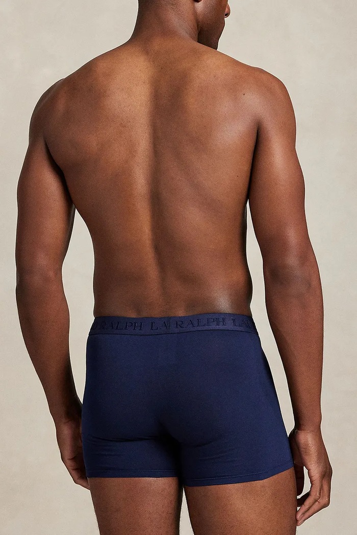 Abbigliamento Polo Ralph Lauren boxer con cotone pacco da 3 714966105 blu navy
