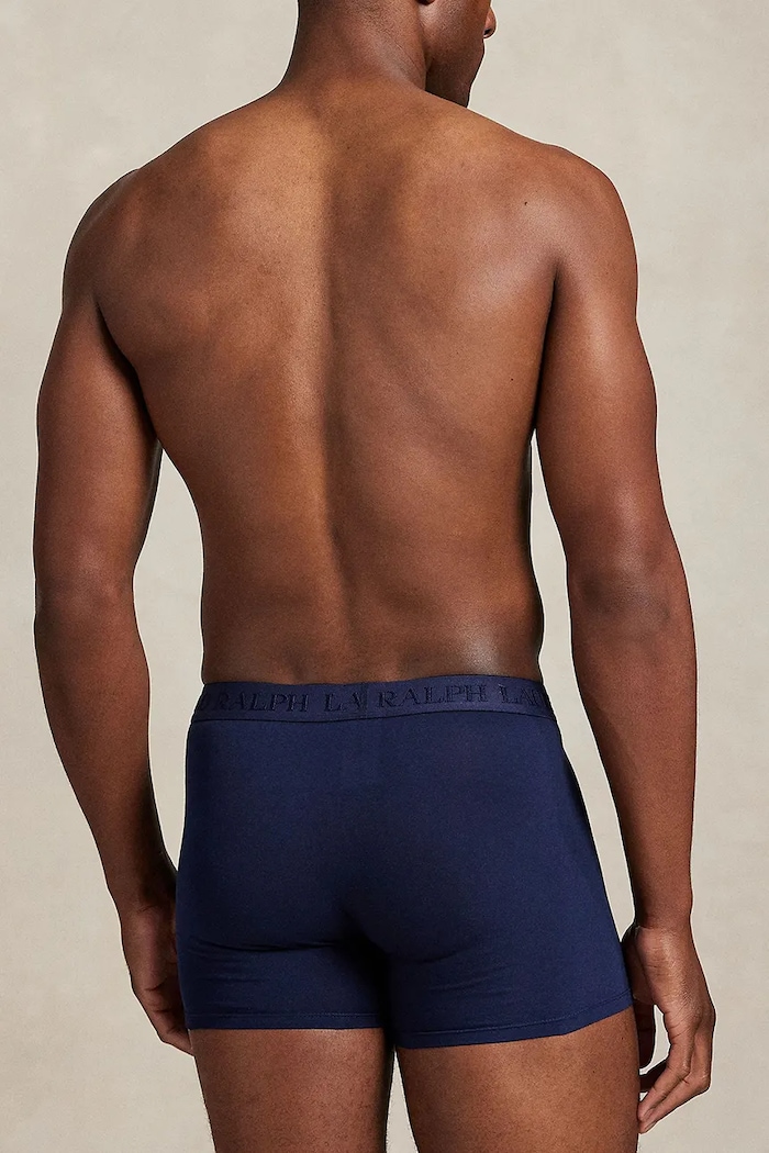 Abbigliamento Polo Ralph Lauren boxer con cotone pacco da 3 714966105 blu navy
