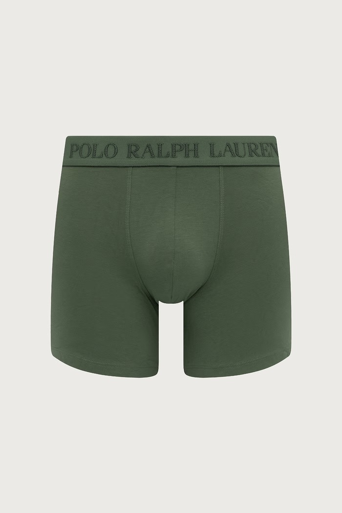 Odzież Polo Ralph Lauren Bokserki męskie bawełniane z elastanem 3-pack 714966105 zielony