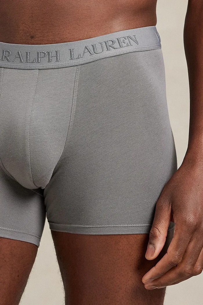Boxerky s bavlnou Polo Ralph Lauren 3-pack černá 714966105