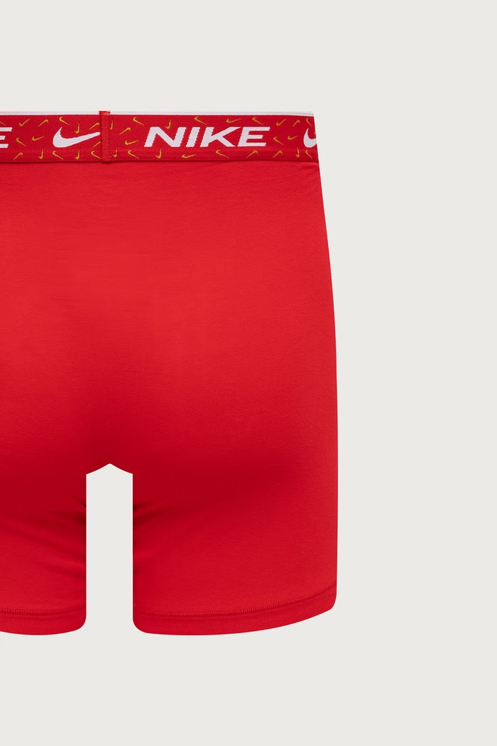 Bokserki męskie z bawełną 3-pack Nike bordowy NQ00KE1285