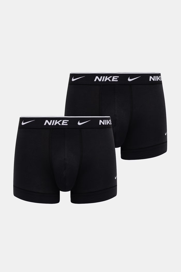 Nike bokserki męskie bawełniane z elastanem 2-pack czarny NQ00KE1288