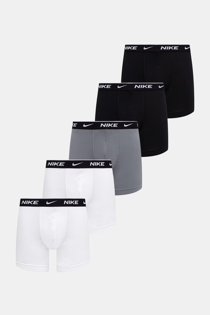 Nike priliehavé boxerky pánske 5-pak sivá NQ00KE1296