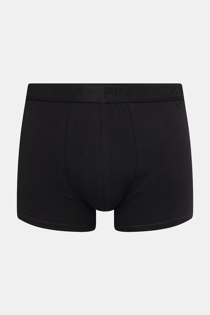 Oblečení Fila přiléhavé boxerky pánské bavlněné s elastanem 2-pack FU5366/2 černá