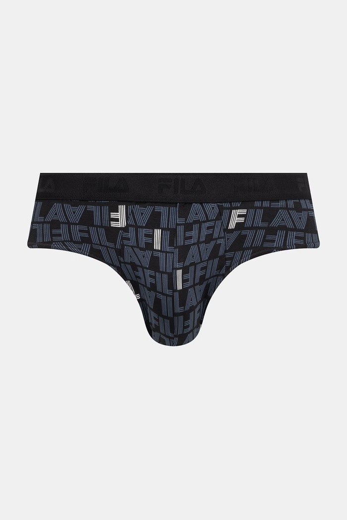 Fila slip hlačke moške iz bombaža z elastanom paket 2 kosov FU5369/2 črna SS26