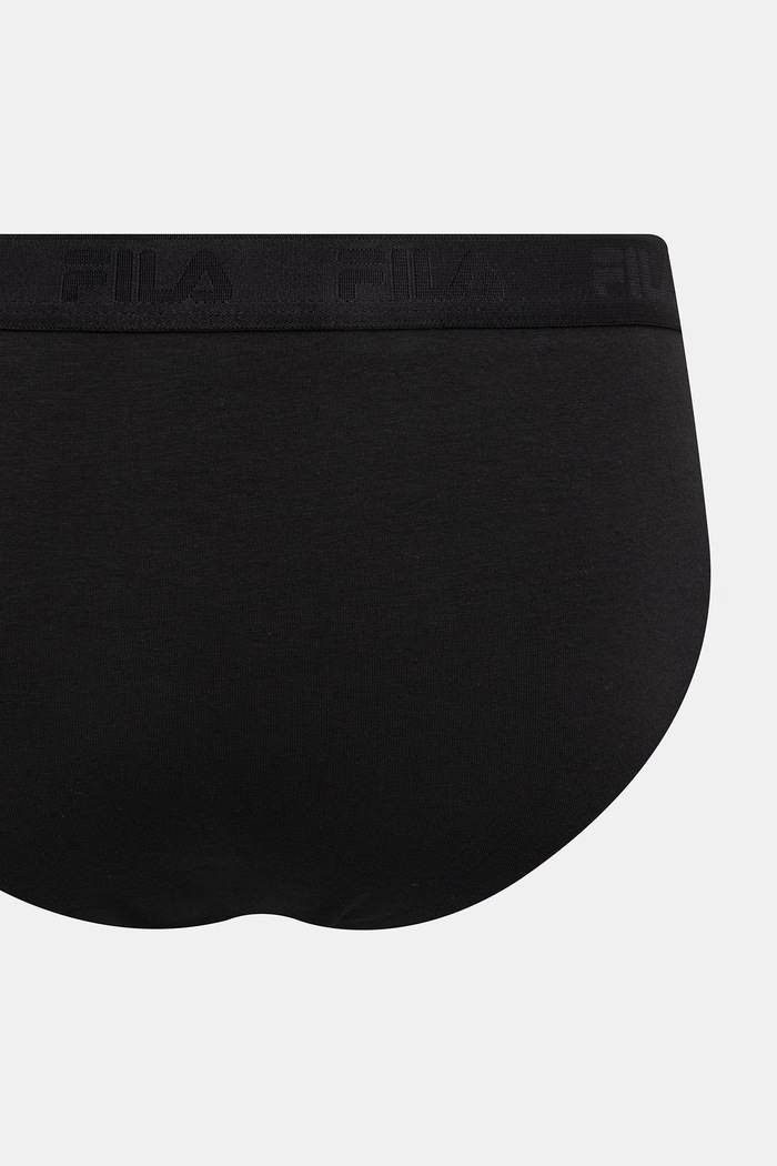 Fila slip hlačke moške iz bombaža z elastanom paket 2 kosov FU5369/2 črna