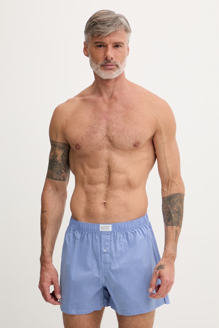 Levi's bokserki męskie bawełniane 2-pack niebieski 37149.1237