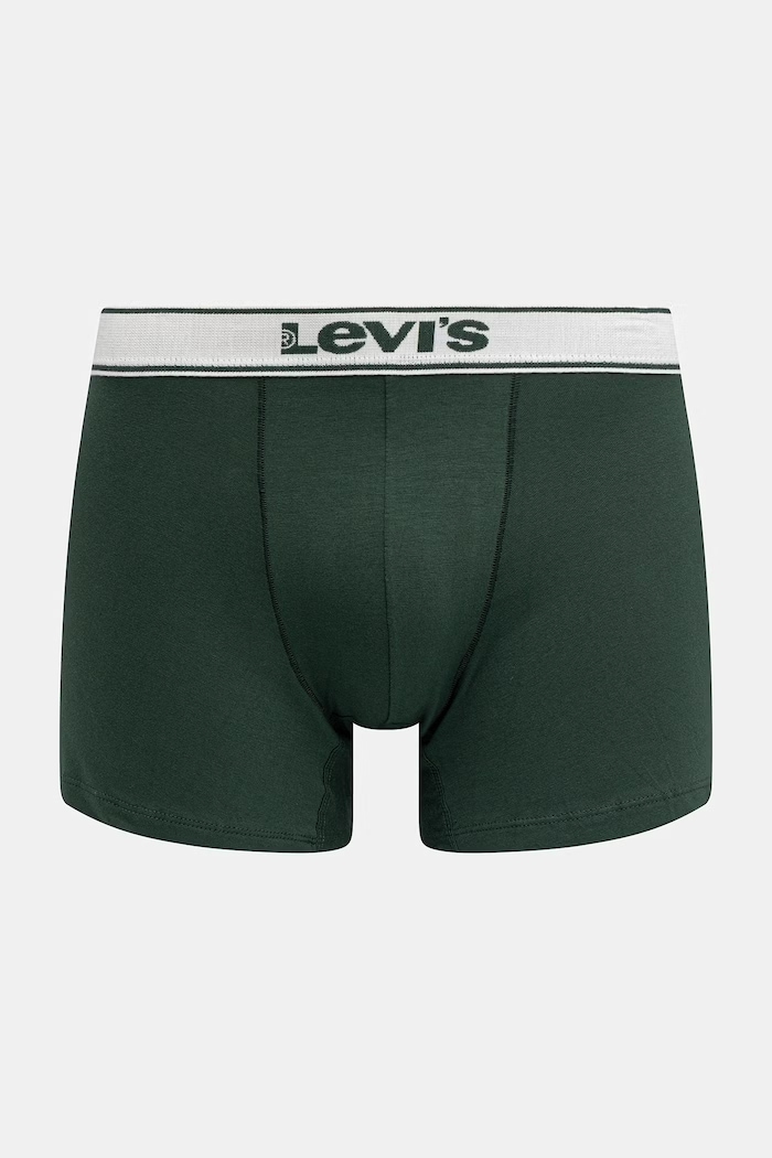 Levi's bokserki męskie bawełniane z elastanem 2-pack 37149.1253 zielony AA00