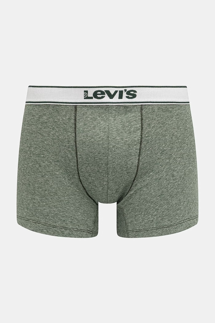 Odzież Levi's bokserki męskie bawełniane z elastanem 2-pack 37149.1253 zielony