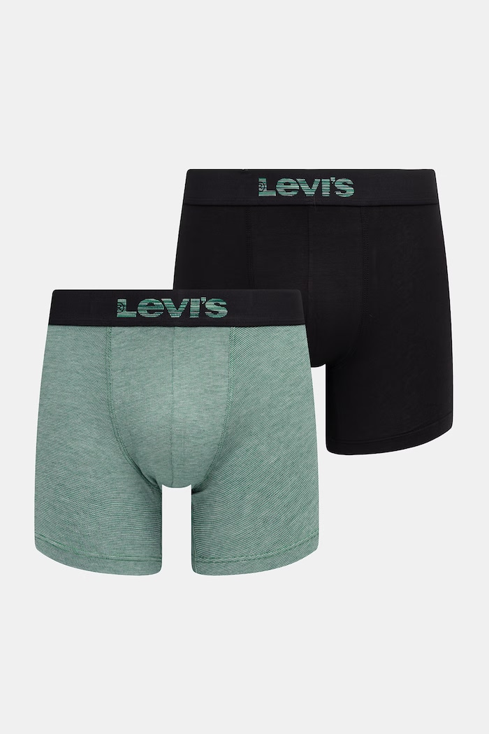 Levi's boxeralsó férfi pamut elasztánnal 2-es csomag zöld 37149.1270