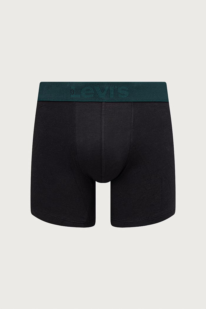 Oblačila Levi's Oprijete boksarice moške bombažne z elastanom paket 2 kosov 37149.1417 zelena