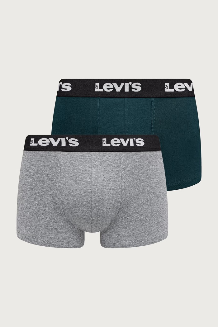 Levi's Oprijete boksarice moške paket 2 kosov zelena 37149.1410