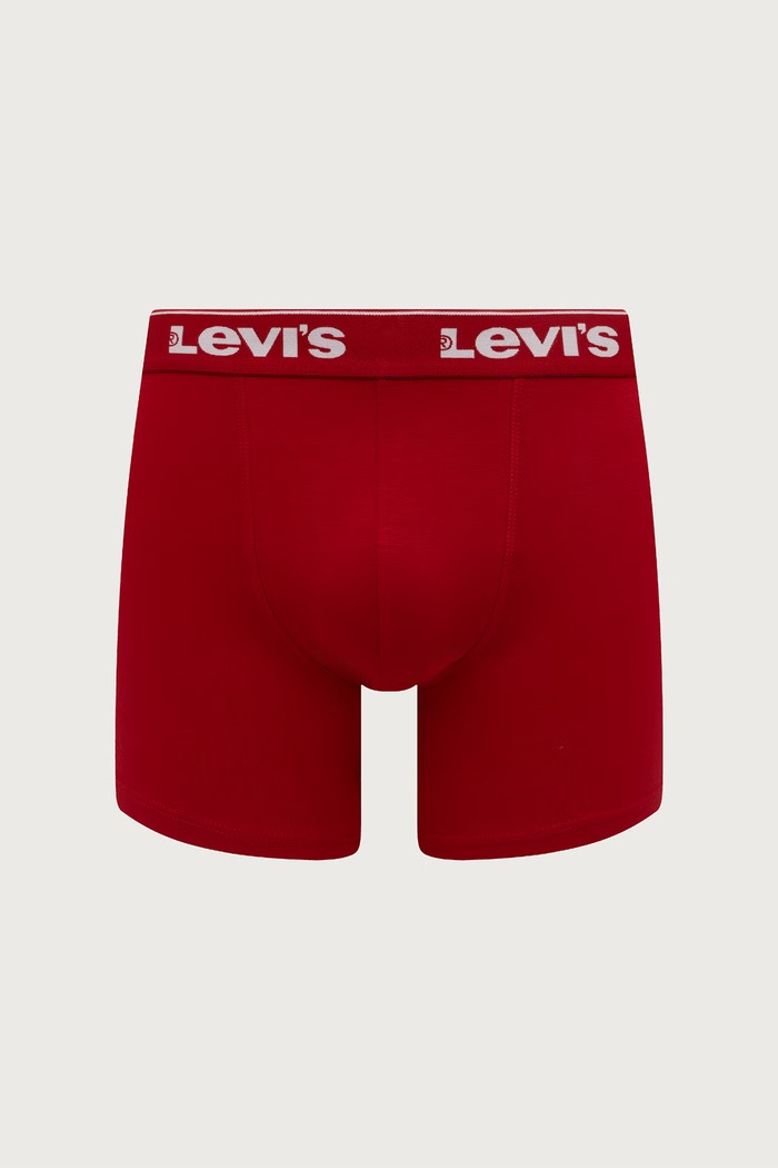 Odzież Levi's bokserki męskie z bawełną 3-pack 37149.1409 czerwony