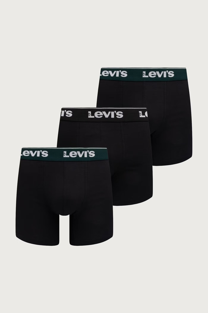 Levi's uske bokserice za muškarce od pamuka s elastanom 3-pack crna 37149.1408
