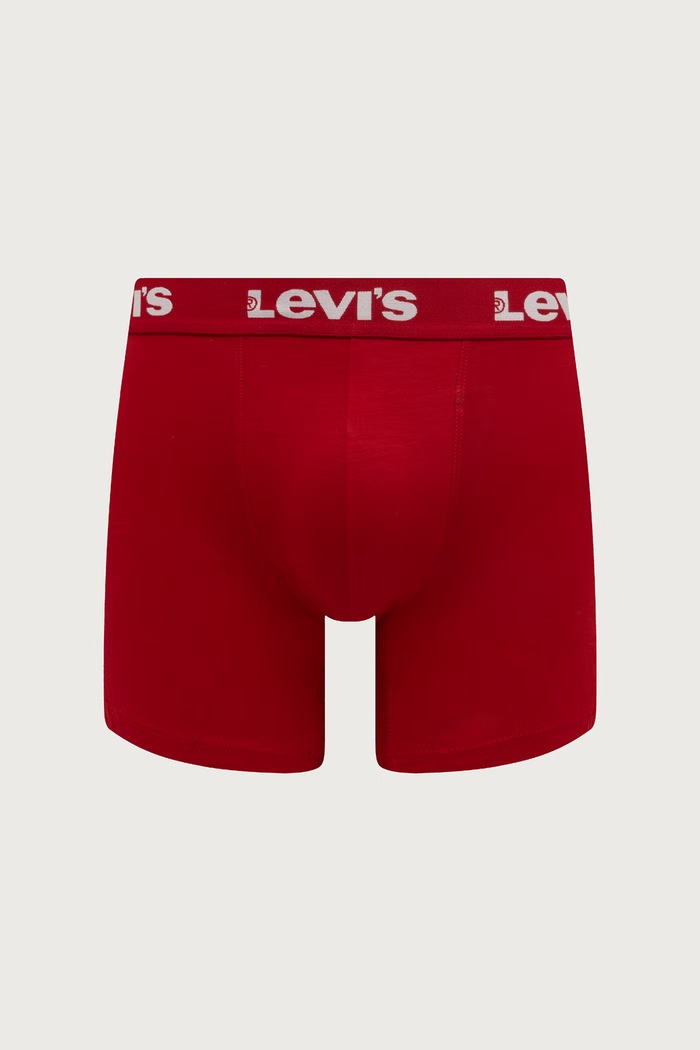 Odjeća Levi's uske bokserice za muškarce od pamuka s elastanom 2-pack 37149.1405 crvena