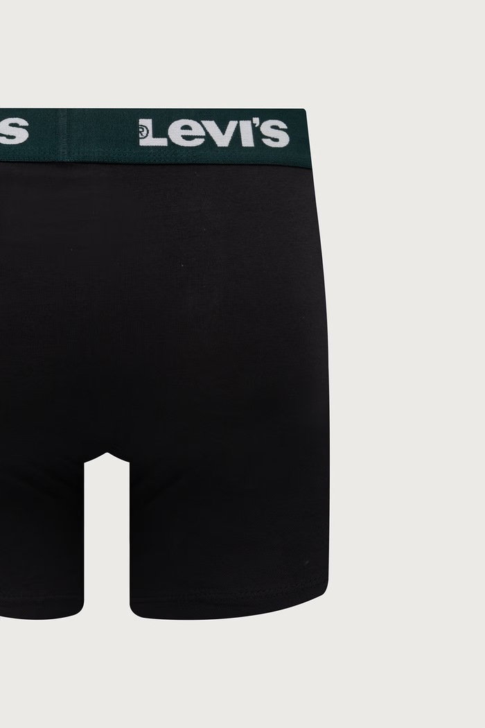Odjeća Levi's uske bokserice za muškarce od pamuka s elastanom 2-pack 37149.1404 crna