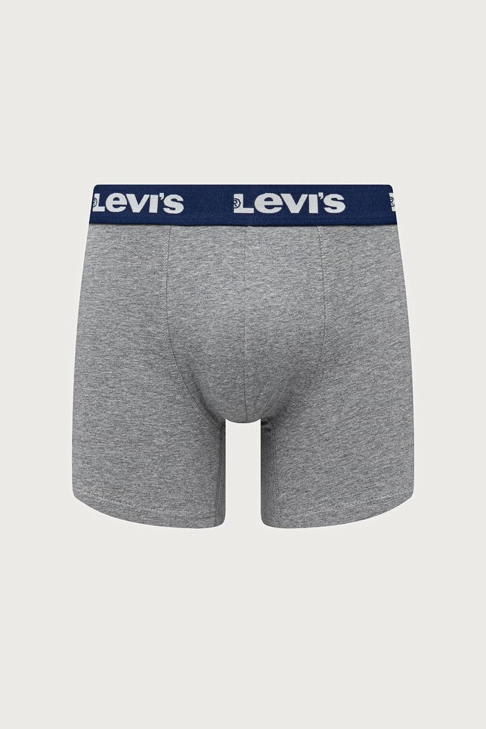 Levi's Priliehavé boxerky pánske bavlnené s elastanom 2-pak 37149.1403 tmavomodrá AA00