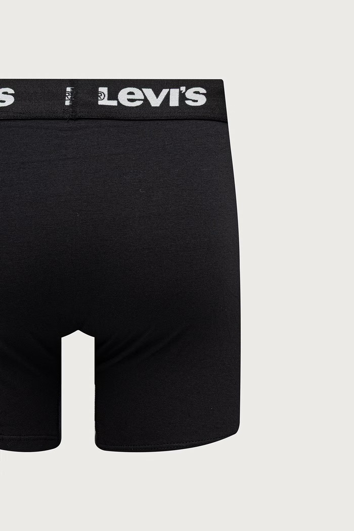 Priliehavé boxerky pánske bavlnené s elastanom 3-pak Levi's 37149.1402 zelená