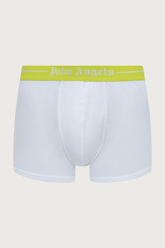 Palm Angels bokserki dopasowane męskie bawełniane z elastanem 2-pack PLA1UMWTR02BI biały AA00