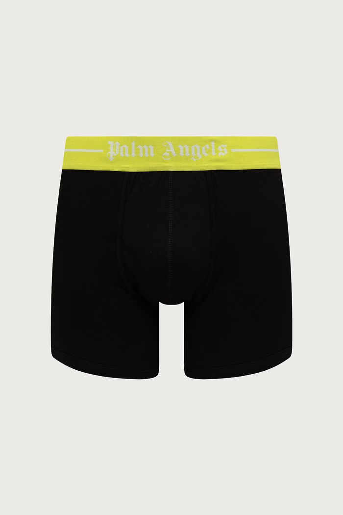 Odzież Palm Angels bokserki dopasowane męskie bawełniane z elastanem 2-pack PLA1UMWTR02BI czarny