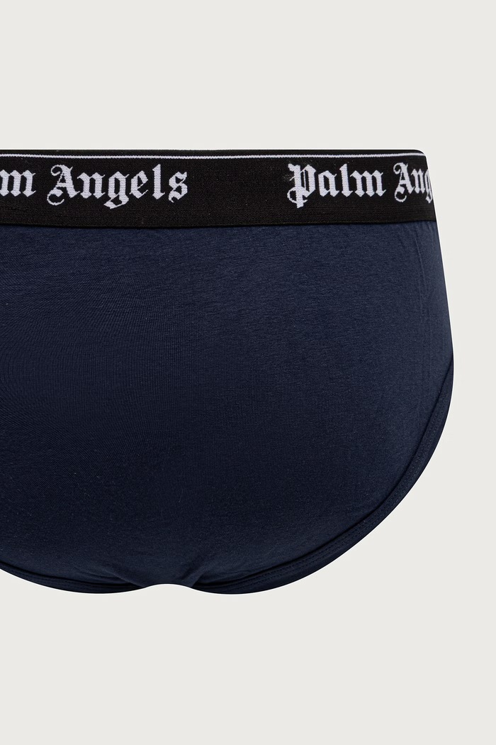Odzież Palm Angels Slipy męskie z bawełną PLA1UMWSP04TR granatowy