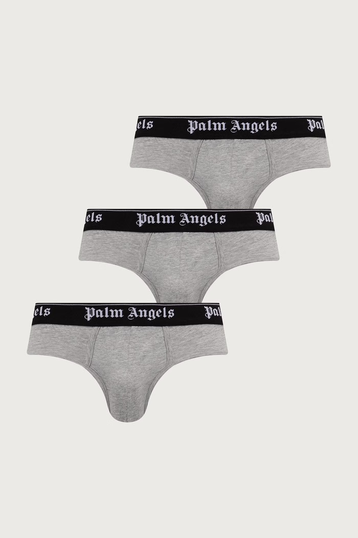 Palm Angels slipy męskie z bawełną szary PLA1UMWSP04TR