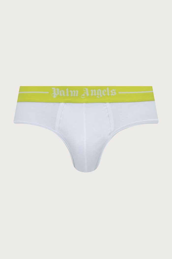 Palm Angels slipy męskie bawełniane z elastanem 2-pack PLA1UMWSP02BI biały AA00