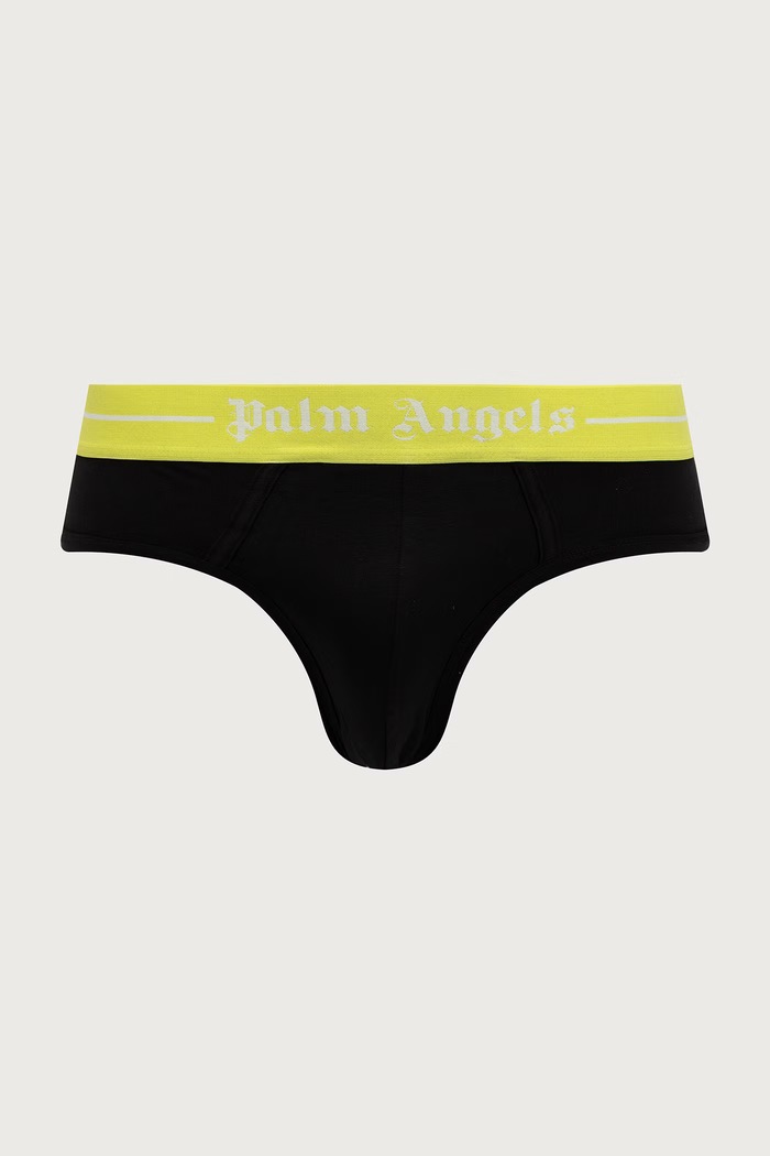 Odjeća Palm Angels Slip gaće za muškarce od pamuka s elastanom 2-pack PLA1UMWSP02BI crna