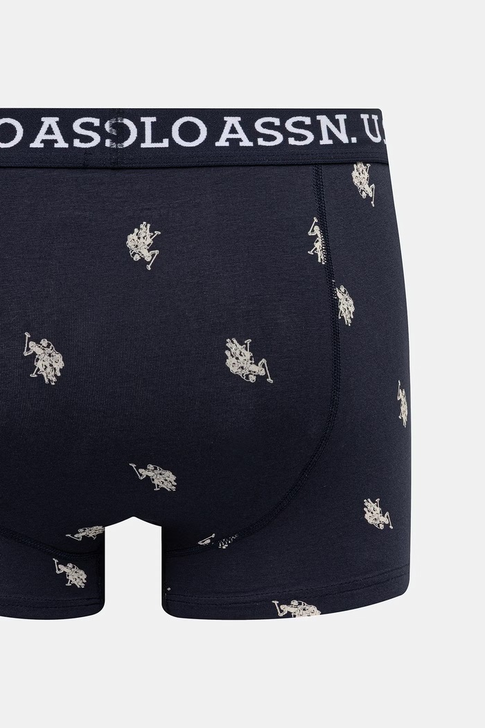 U.S. Polo Assn. bokserki dopasowane męskie z bawełną 3-pack MUP3437 granatowy