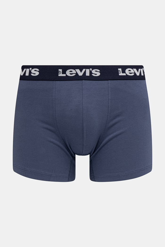 Levi's bokserki dopasowane męskie bawełniane z elastanem 6-pack 37149.1222. granatowy AA00