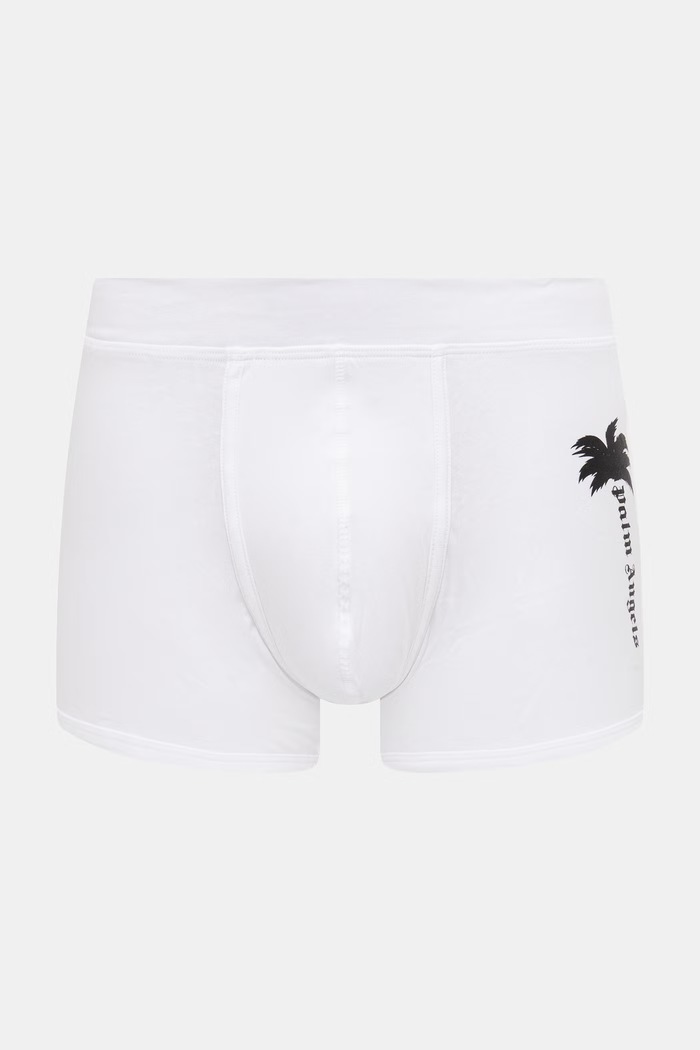 Palm Angels bokserki dopasowane męskie bawełniane z elastanem 2-pack PLA1UMBTR09BI biały AA00