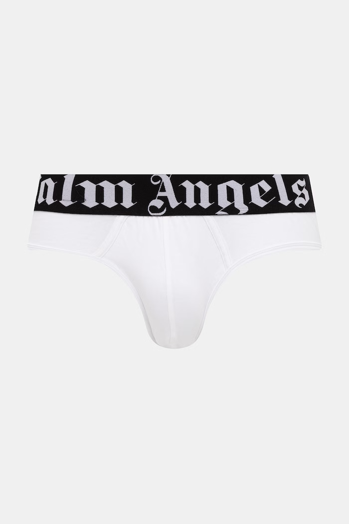 Palm Angels slipy męskie z bawełną 2-pack PLA1UMBSP08BI biały AA00