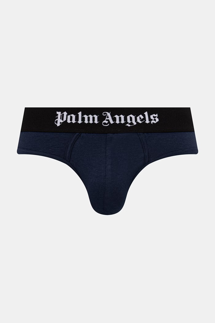 Odzież Palm Angels slipy męskie z bawełną 3-pack PLA1UMBSP01TR biały