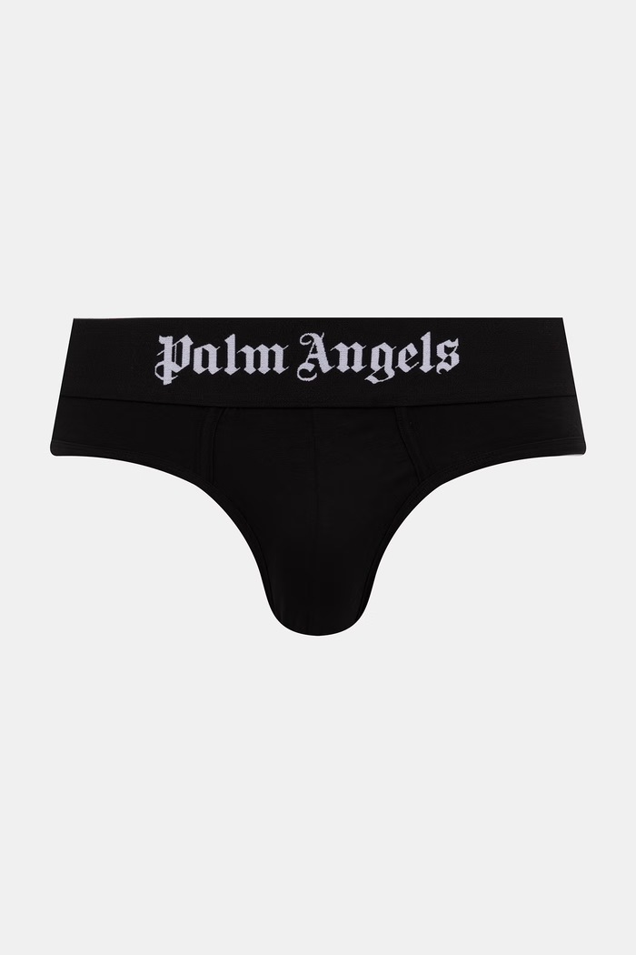 Palm Angels slipy męskie z bawełną 3-pack PLA1UMBSP01TR czarny AA00