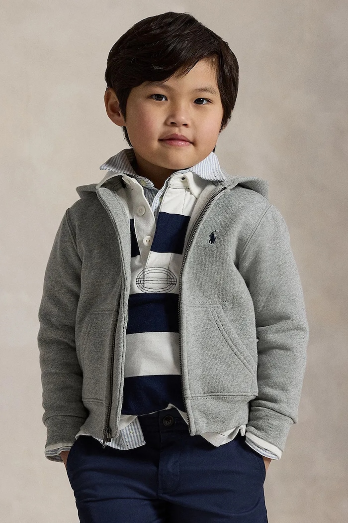 Polo Ralph Lauren - Детски суичър 110-128 cm меланж сив 322547626002