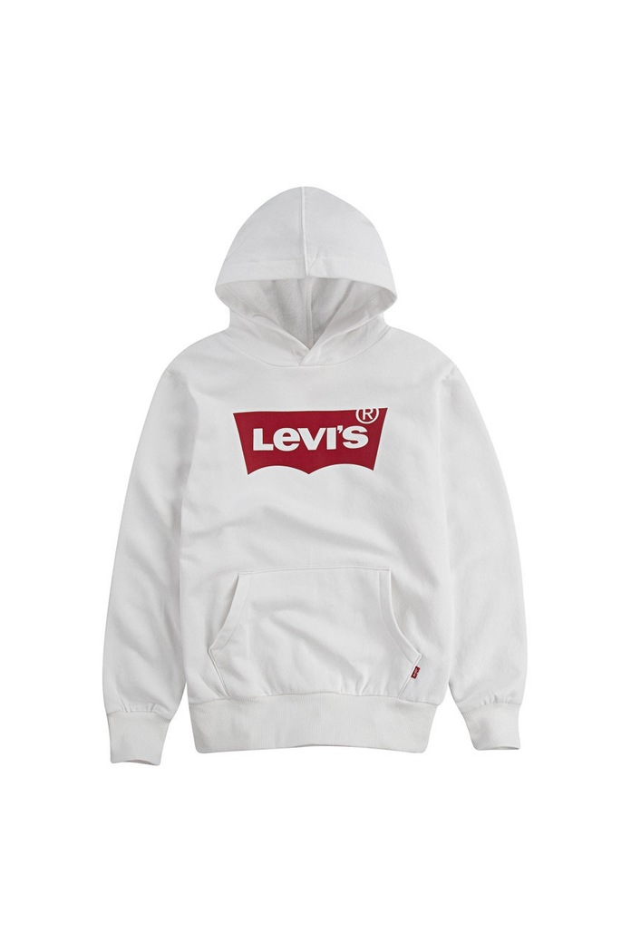 Παιδική μπλούζα Levi's με κουκούλα λευκό 8E8778.NOS.B