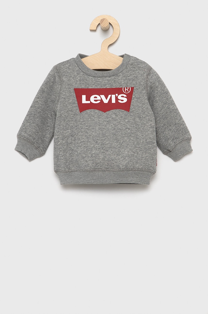 Levi's Bluza dziecięca nadruk szary 6E9079.NOS.B