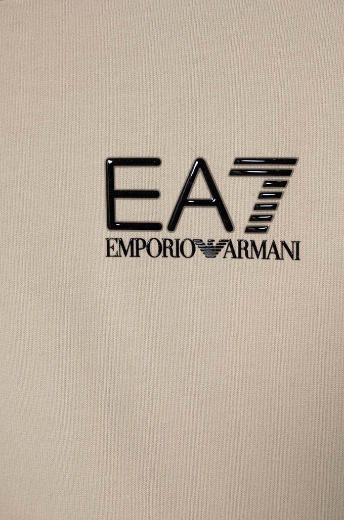 Chłopiec EA7 Emporio Armani bluza bawełniana dziecięca 8NBM51.BJ05Z beżowy