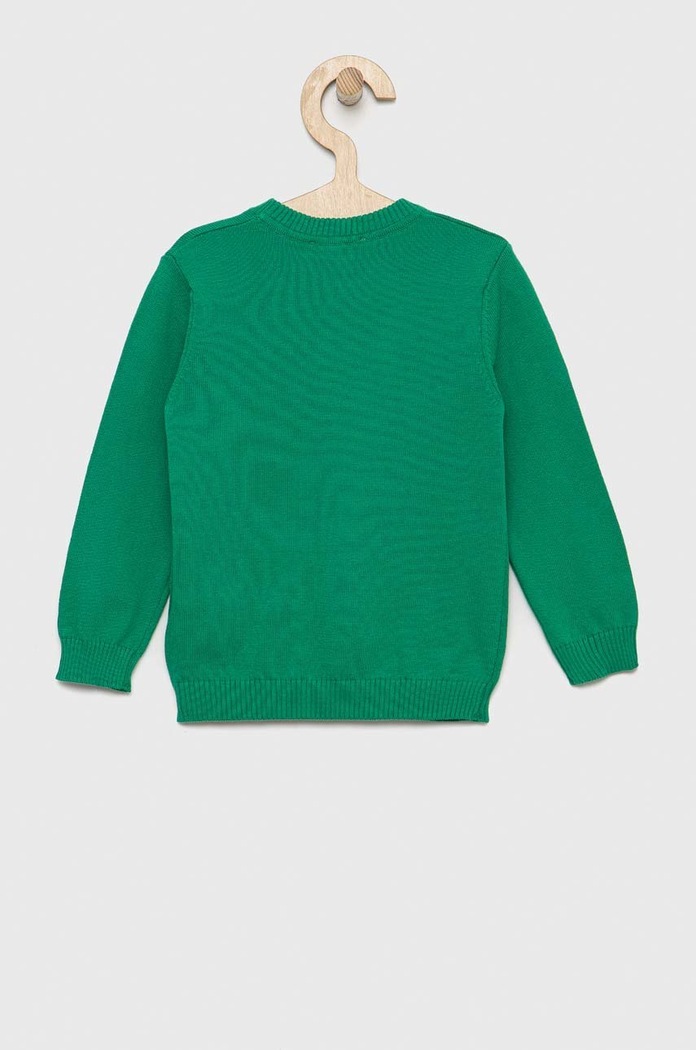 United Colors of Benetton Παιδικό βαμβακερό πουλόβερ United Colors of Benetton 1098H100S.P.NOS πράσινο AA00
