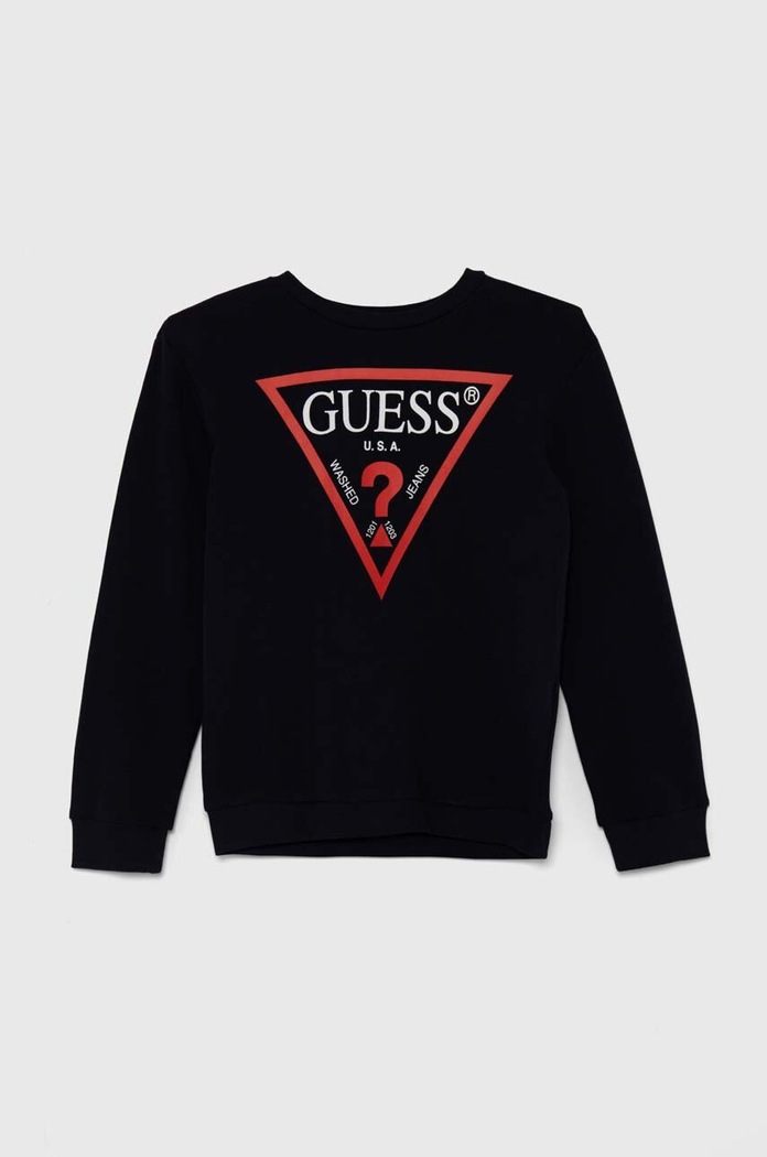 Guess hanorac de bumbac pentru copii print bleumarin L73Q09.KAUG0.9BYH