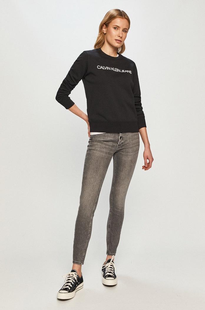 Calvin Klein Jeans Bluza J20J209761.NOS J20J209761.NOS czarny AA00