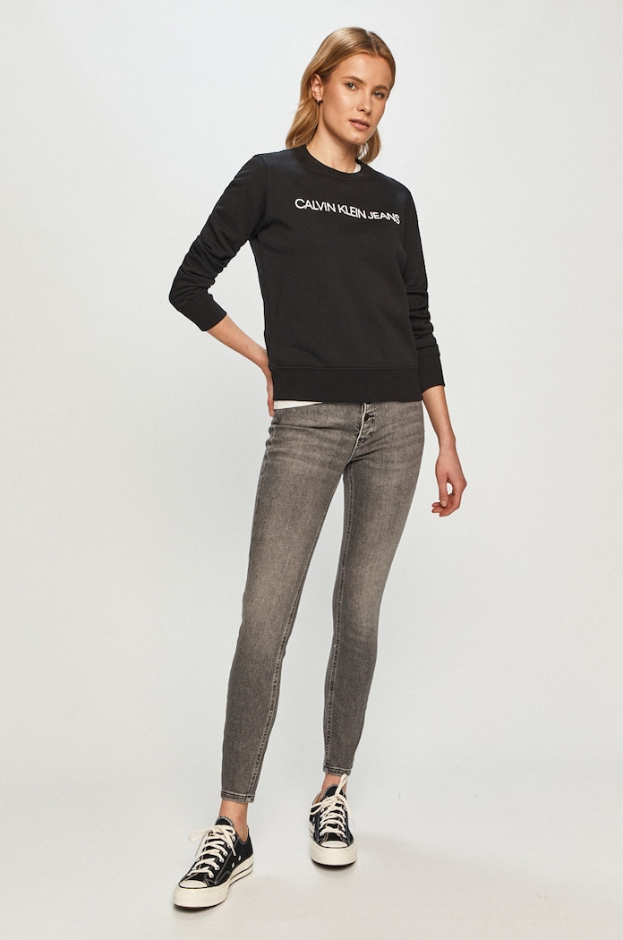 Calvin Klein Jeans Bluza J20J209761.NOS J20J209761.NOS czarny AA00